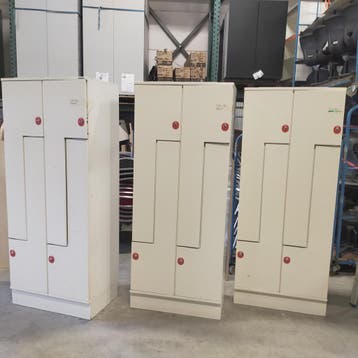 4-deurs Oostwoud ruimte besparende Z-lockerkast - 195x80x50, Ophalen of Verzenden, Nieuw