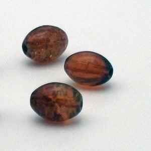 30 stuks crackle glas kralen ovaal 11 x 8,5mm cola gat: 1..., Ophalen of Verzenden, Nieuw, Kraal