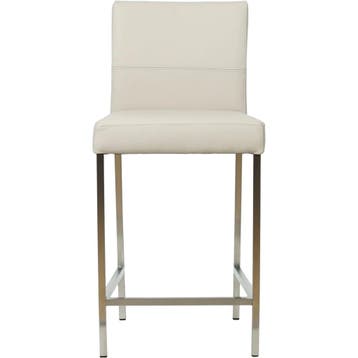 Set van 4 Leren barkrukken Bright laag - Toledo Misty, Huis en Inrichting, Barkrukken, Ophalen of Verzenden, Nieuw, Leer, 90 cm of meer