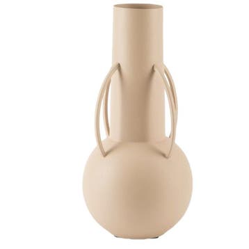 Polspotten Roman Vaas Beige, Ophalen of Verzenden, Gebruikt, Overige materialen, Minder dan 50 cm