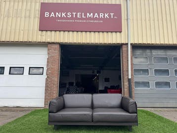 Bankstel Poltrona Frau sofa Twice bruin leren design bank, Huis en Inrichting, Banken | Bankstellen, Design, Driepersoons, Rechte bank