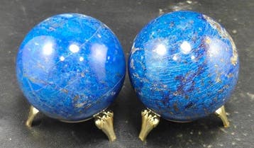 Set van Lapis Lazuli Top Blue natuursteen Sferen - Hoogte: