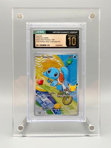 Pokémon Graded card - Squirtle - First Partner Black Star, Nieuw