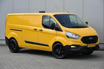 Ford Transit Custom 2.0 TDCI L2H1 Airco Cruise Camera Trekha, Stof, Gebruikt, Geel, Ford