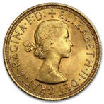Verenigd Koninkrijk. British Gold Sovereign Queen Elizabeth, Postzegels en Munten