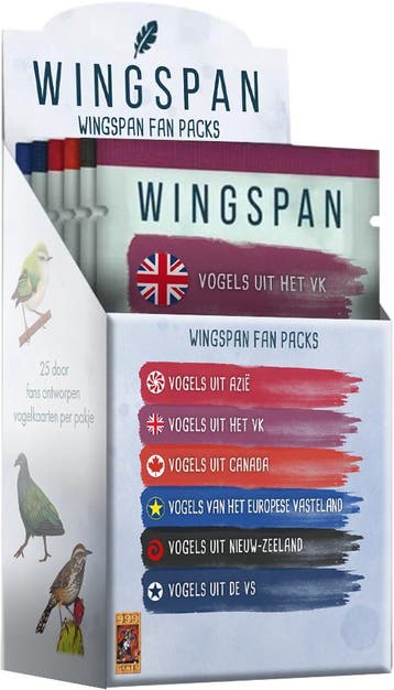 Wingspan Fan Pack Set | 999 Games - Gezelschapsspellen, Verzenden, Nieuw