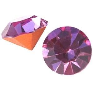 2 x Preciosa Puntsteen 8 mm Light Amethyst (Puntsteentjes), Hobby en Vrije tijd, Ophalen of Verzenden, Nieuw, Overige typen