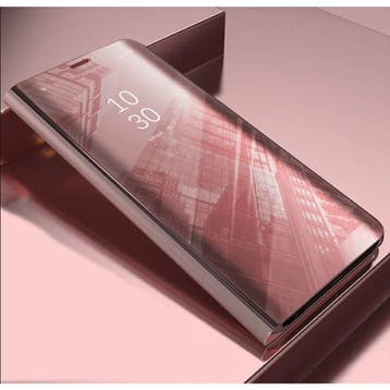 Xiaomi Redmi 7A Smart Spiegel Flip Case Cover Hoesje Roze, Verzenden, Nieuw
