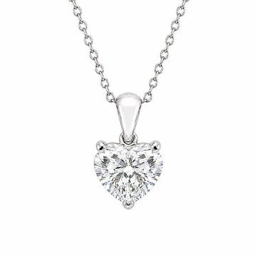 Hanger - 18 karaat Witgoud - 3.07ct. tw. Diamant (Lab-grown)
