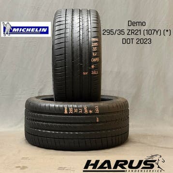 295/35/21 (107Y) (*) Michelin zomerbanden demo 2X, Auto-onderdelen, Banden en Velgen, Gebruikt, 295 mm, Band(en), Personenwagen