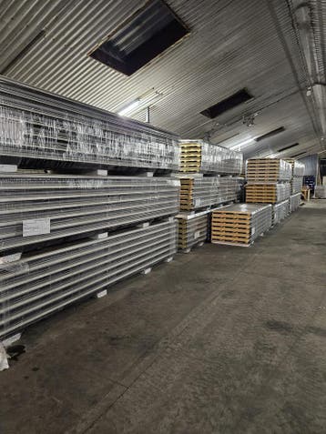 Respartij dakplaten, sanwichpanelen, damwand, isolatieplaten, Nieuw
