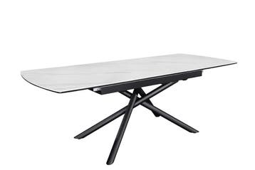 Uitschuifbare eettafel MIKADO 180-230cm wit keramiek zwart, Huis en Inrichting, Tafels | Eettafels, Ophalen of Verzenden, Nieuw