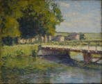Oscar Koelliker ne en (1882.) Ecole Suisse. - Pont a