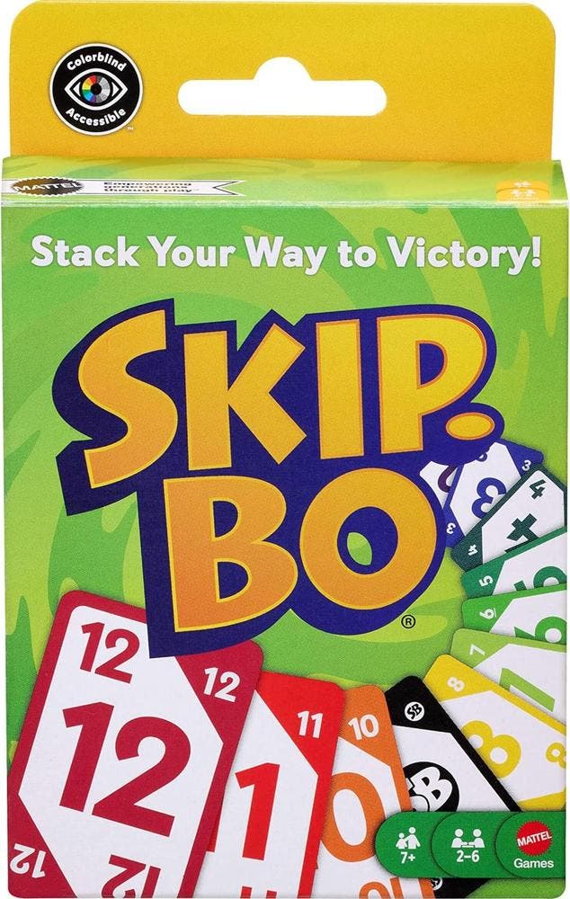 Skip-Bo - Kaartspel (Refresh) | Mattel - Kaartspellen, Hobby en Vrije tijd, Gezelschapsspellen | Kaartspellen, Nieuw, Verzenden