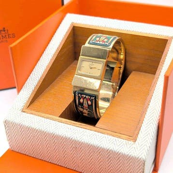 Hermès - Hermes enamel bangle watch - L01.201 - Dames -, Nieuw