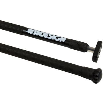 Helmstokverlenger 100cm x 20 mm X-Gripped Zwart, Watersport en Boten, Ophalen of Verzenden, Nieuw