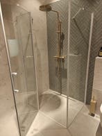 Douchecabine 120x90cm helder glas, mat wit profiel - 0026, Ophalen, Nieuw, Glas, Douche
