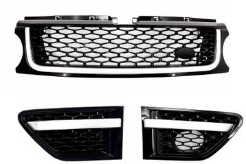 Grillen Range Rover Sport Facelift L320 09-13 Zwart, Ophalen of Verzenden, Nieuw