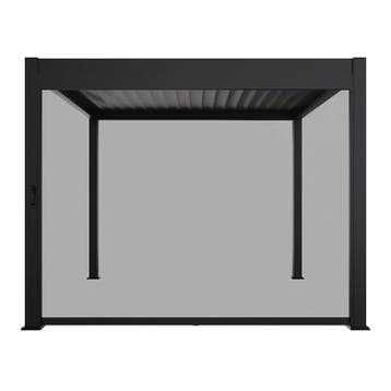 Zijwand Voor Lamellendak - Tahiti 3x2,4 m - Antraciet, Tuin en Terras, Overkappingen, Verzenden, Nieuw