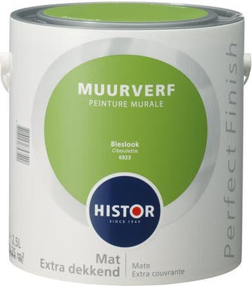 Histor Perfect Finish Muurverf Mat - Marjolein 6915 - 2,5..., Overige kleuren, Nieuw, Ophalen of Verzenden, Verf