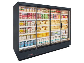 Apella HD wandkoeling met trekdeuren B281xD76xH200cm -, Nieuw in verpakking