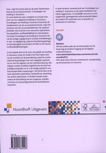 Grondslagen van auditing & assurance / Elementaire theorie, Boeken, Verzenden, Zo goed als nieuw, Barbara Majoor-Kolenburg