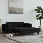 vidaXL Hondenmand met verlengstuk 100x50x30 cm fluweel zwart, Verzenden, Nieuw