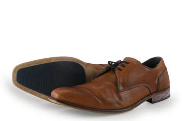 Manfield Veterschoenen in maat 43 Cognac, Kleding | Heren, Schoenen, Manfield, Overige kleuren, Verzenden, Zo goed als nieuw
