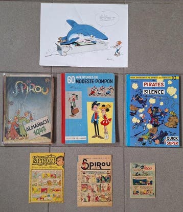 Modeste et Pompon / Spirou et Fantasio - 3x C + suppléments, Boeken, Nieuw