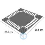 City wegenplaat kruising - 25,5 x 25,5 cm, Verzenden, Nieuw