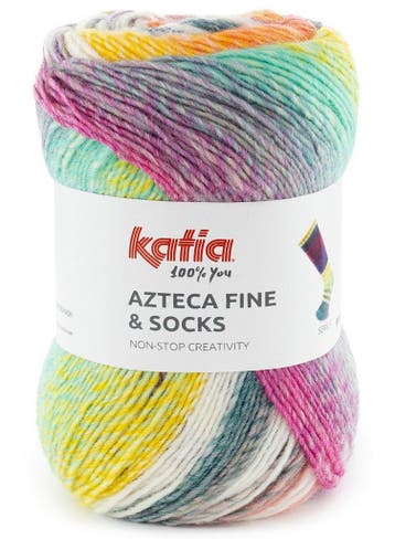 Katia Azteca Fine &amp; Socks - 50 Pastel Frost - Superwas, Ophalen of Verzenden, Nieuw