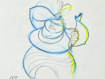 Walt Disney - Originele animatietekening van Thalia,, Nieuw