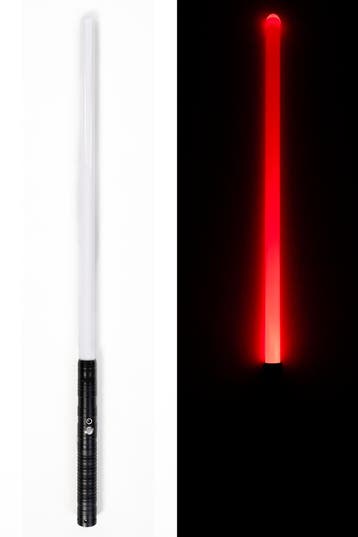 KIMU® 2x Luxe Lightsaber Professioneel 78 cm Koppelbaar Meta, Ophalen of Verzenden, Nieuw, Feestartikel, Carnaval