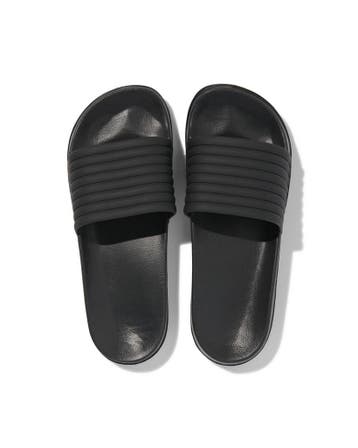 HEMA Damesbadslippers met ribbelband zwart, Verzenden, Nieuw
