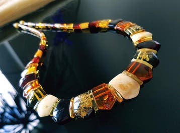 Amber Vintage zeldzame natuurlijke Baltische amber ketting