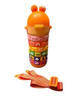 Drinkfles Kinderen 450 ml RVS met telraam. Back to school., Verzenden, Nieuw
