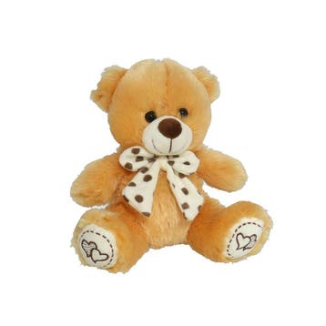 Monicho Knuffelbeer 22 cm – Zachte Teddybeer met Strikje, Verzenden, Nieuw