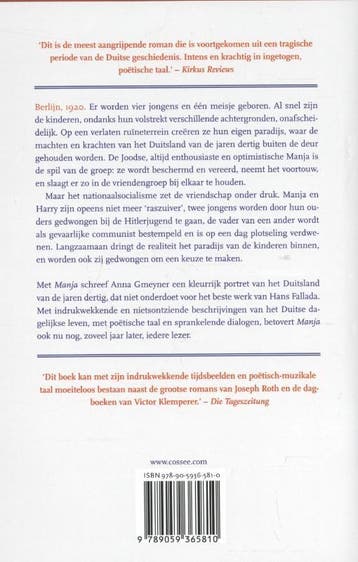Manja / Cossee century 9789059365810 Anna Gmeyner, Boeken, Verzenden, Gelezen, Anna Gmeyner