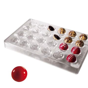 Martellato Bonbonvorm Halve Bol klein (24x) Ø30 mm, Verzenden, Nieuw