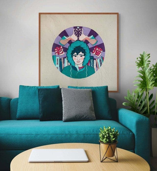 Ine Agresta - Distractor #1, Antiek en Kunst, Kunst | Schilderijen | Modern