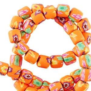 20 x Polymeer kralen 6mm Orange (Polymeer kralen column), Hobby en Vrije tijd, Kralen en Sieraden maken, Ophalen of Verzenden