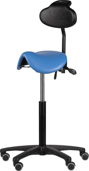 Rodachair PRS267 smalle zadelkruk, kunstleder, met rugleu..., Overige plaatsen, Ophalen of Verzenden, Nieuw in verpakking, Stoel