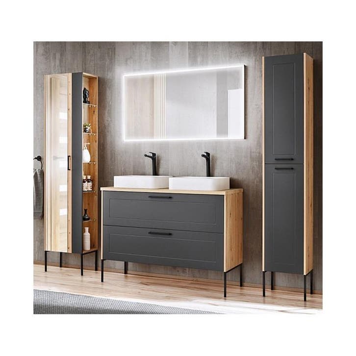 Badmeubel Kenza Uno 120CM (Badkamermeubels), Huis en Inrichting, Badkamer | Badkamermeubels, Nieuw, Ophalen of Verzenden