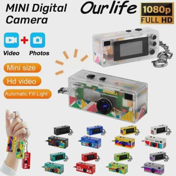 Mini Digitale Camera Sleutelhanger - 1080P HD Video & Foto's, Verzenden, Nieuw