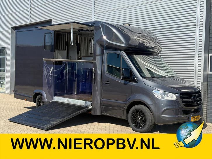 Zakelijke Lease |  Mercedes-Benz Sprinter 314CDI Paardenwage, Auto's, Bestelauto's, Lease, Automaat, Zilver of Grijs, Mercedes-Benz