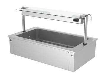 GGM Gastro | Inbouw ijsbak - 1460mm - 4x GN 1/1 - 160L - met, Verzenden, Nieuw in verpakking