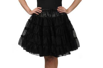 Petticoat luxe Zwart 2-laags, Verzenden, Nieuw