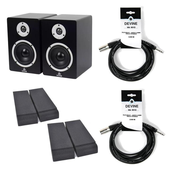 Devine MR-5A met monitor isolatie en kabels, Audio, Tv en Foto, Luidsprekers, Verzenden