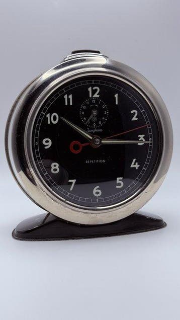 tafelwekker - Junghans - Art Deco Metaal, Glas - 1940-1950