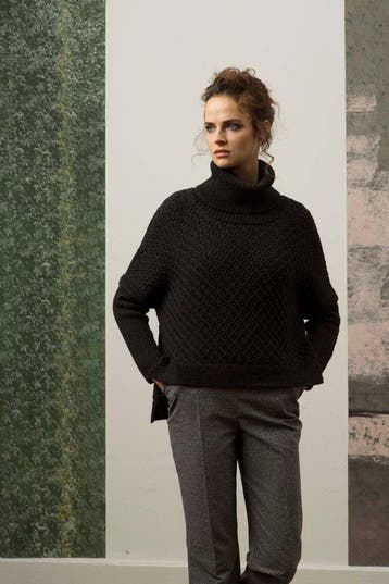 Breipatroon Roll-Neck Damestrui van Merino 120 garen - Lan, Ophalen of Verzenden, Nieuw